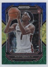 2023 Panini Prizm Draft Picks Choice Blue Yellow & Green Ricky Council IV #1 3hd