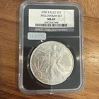 2000 Silver Eagle Millennium Set MS69 MAC STRUCK THRU ERROR American Eagle