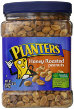 Honey Roasted Peanuts, 34.5-Ounce Packages Pack of 6 