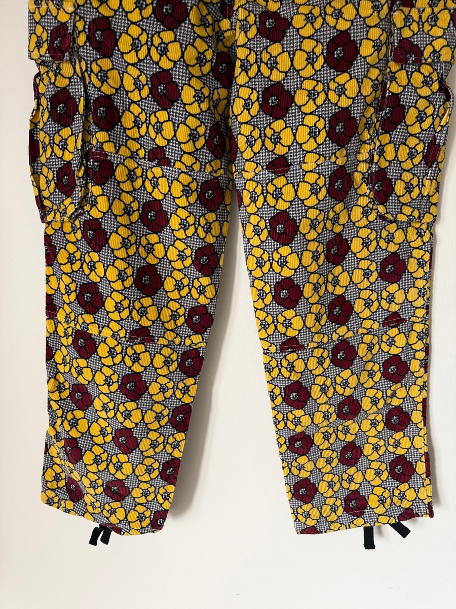 Denim Tears x Stussy Corduroy Cargo Pants - Size 30 - Floral