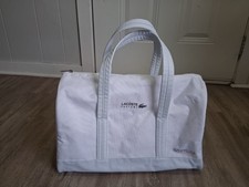 Lacoste Parfums White Canvas Tote Bag  Eau de Lacoste L.12.12 For Him / For Her