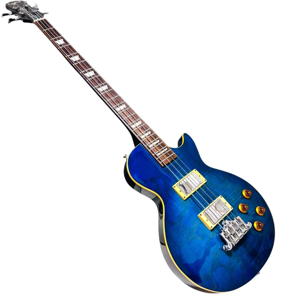 Epiphone Les Paul Standard Bass Trans Blue Excellent Condition Sound Tested - Image 2 of 4