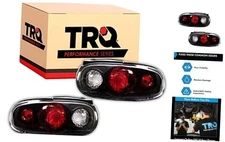  2 Piece Driver & Passenger Side Tail Light Assembly Performance Set Black 