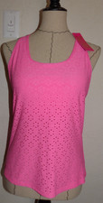 LILLY PULITZER Luxletic ASANA Bra Tank Top MATCH POINT EYELET Medium NWT 108