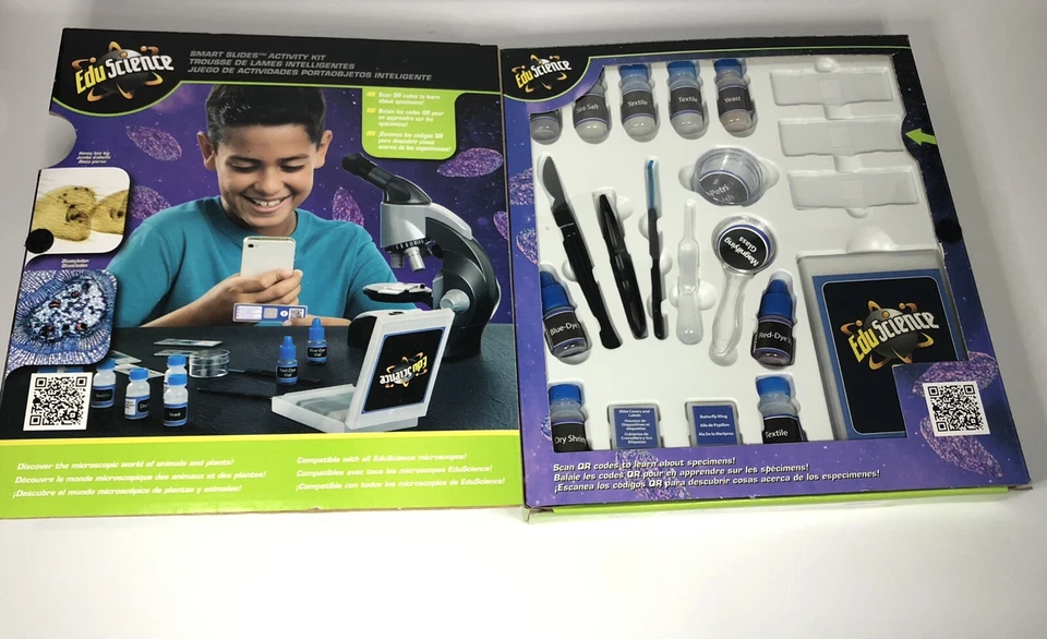 Mattel Edu Science Kit de Actividad Diapositivas Inteligentes 40 Piezas Vástago Caja Abierta Foto 4 de 4