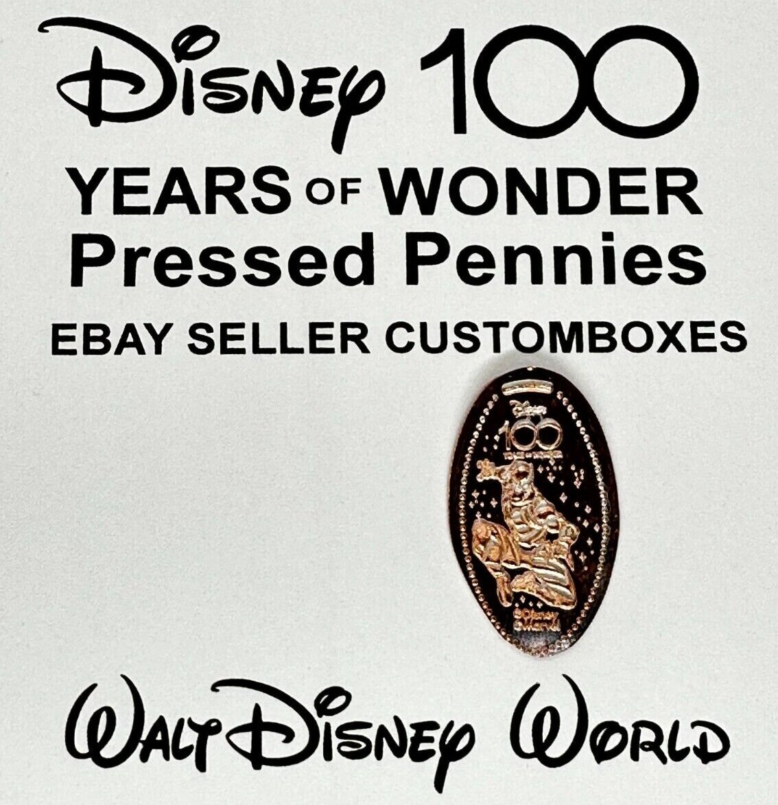 Walt Disney World 100 100th Anniversary Pressed Penny Pennies PICK