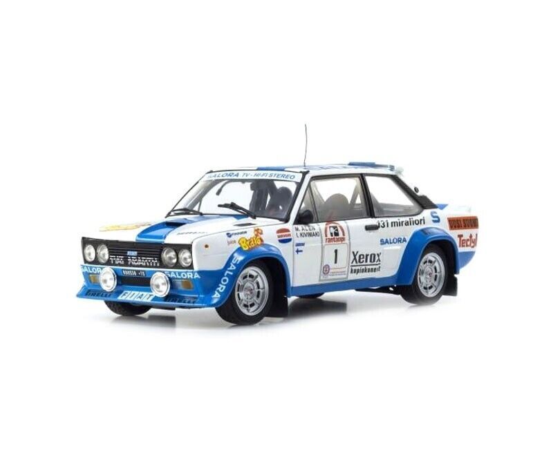 Kyosho 1:18 8376H  Fiat 131 Abarth 1980 1000 Lakes Nr.1 Winner Diecast Car