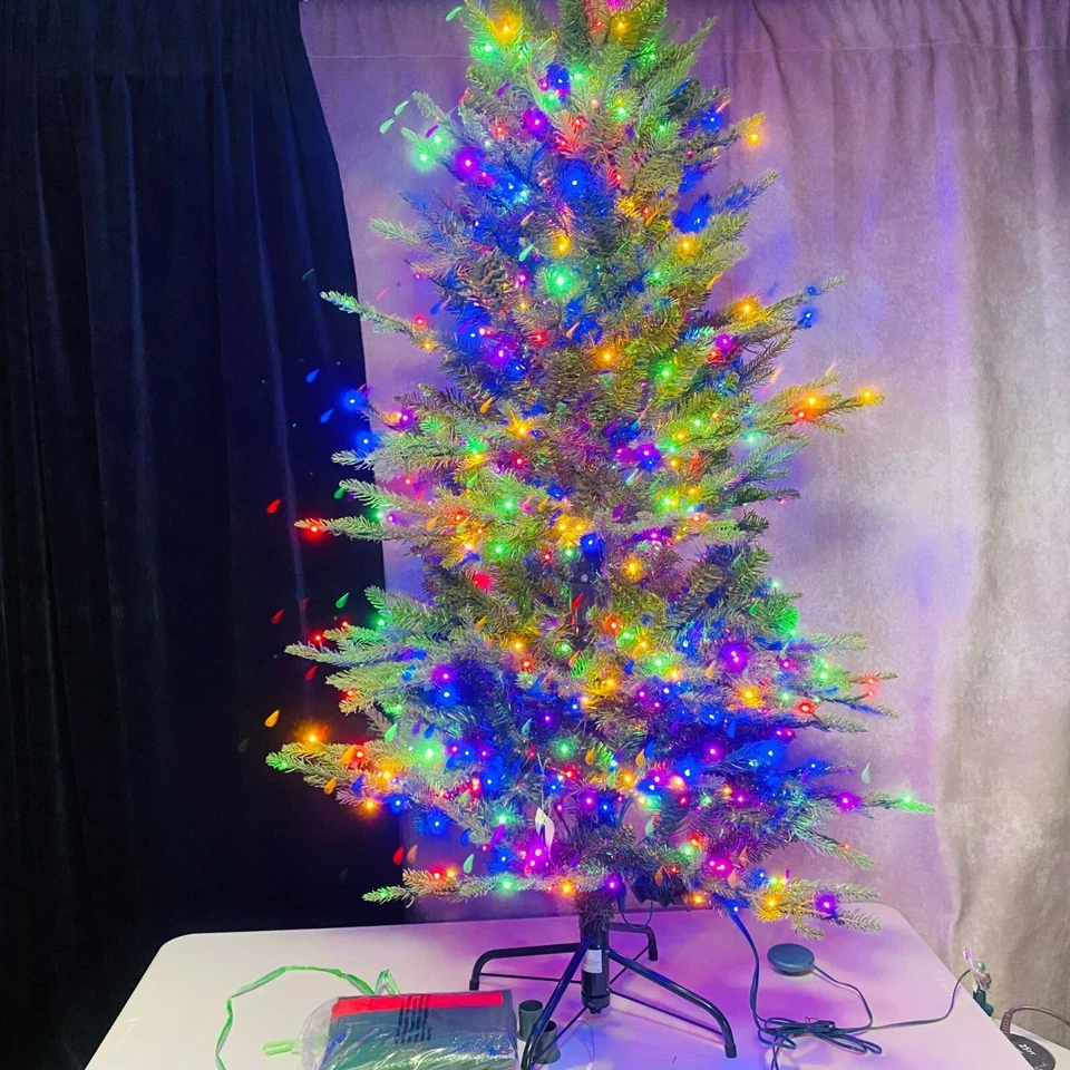 Belén Luces 5' Pre-Iluminado Micro LED Árbol de Navidad con Control Remoto Multifunción Foto 4 de 4
