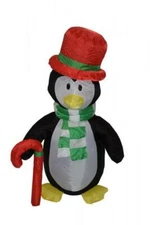 Christmas Penguin Outdoor Decoration Inflatable 4 FT Tall Air blown FREE SHIP !