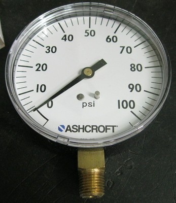 0 100 psi air pressure gauge