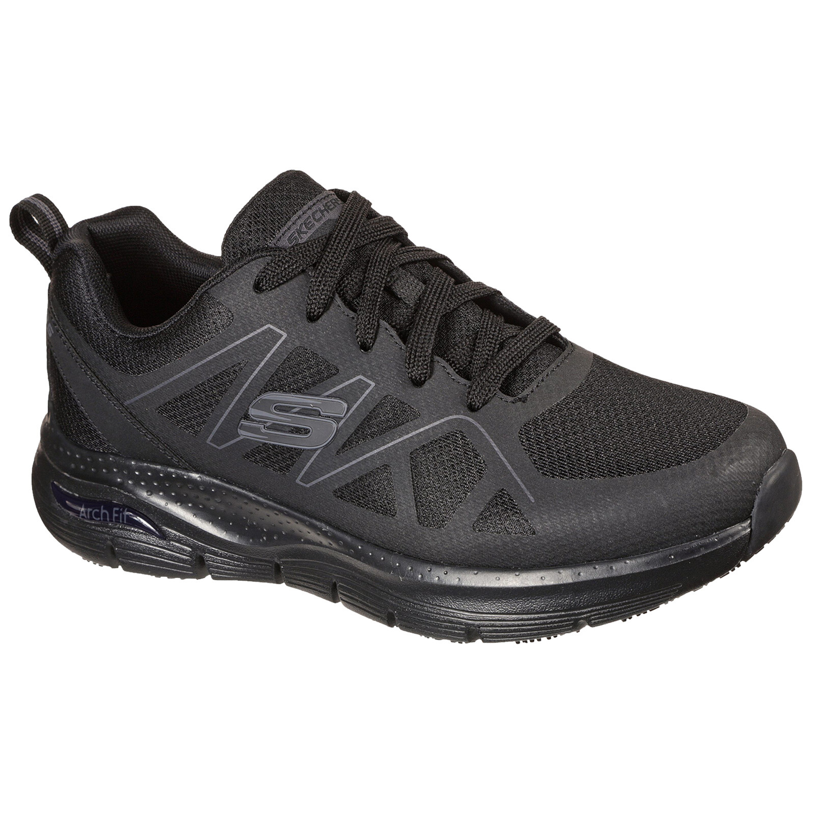 Skechers Hombre Axtell Arco Para Antideslizante Trabajo Zapatillas Zapato Ligero