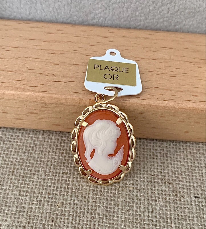Pendentif Avec Camée En Or 18 Carats - Bijou Vintage Occasion En Or Jaune