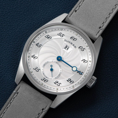 Seagull Sugess ST17, Jump Hour, White, 38mm, Dome, Automatic, 2 Straps, 1963