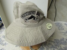 Garmisch Inn Lake Namakagon Cable, WI Souvenir Floppy Sun Hat NWT Size S / M