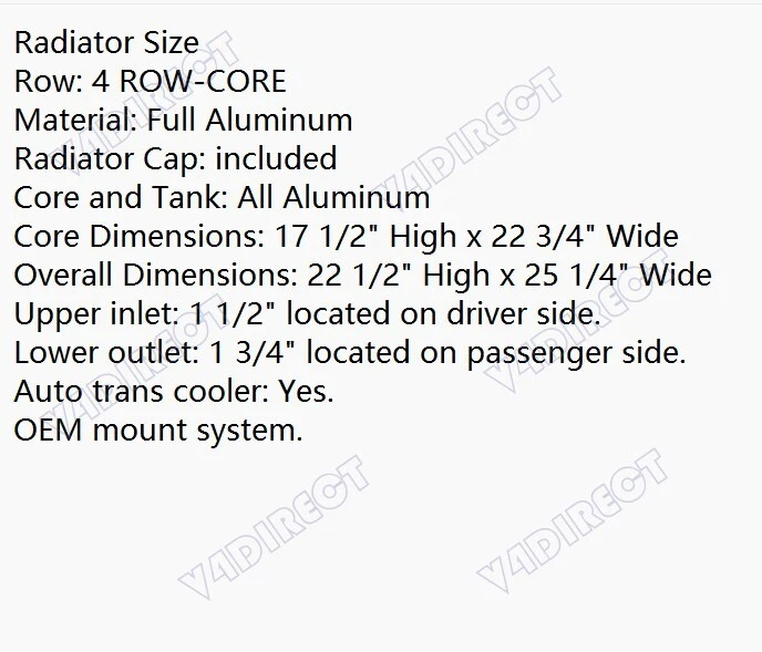 Radiador de 4 filas para camioneta Chevy C10 C20 C30 1963-1966 1964 GMC Suburban CC284 Foto 2 de 4