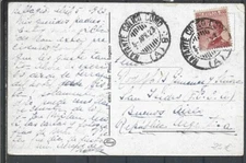 1923 NATANTE COLICO COMO SU POSTCARD LAGO DI COMO X BUENOS AIRES REP.ARGENTINA