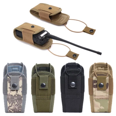 UWOLL Tactical Nylon Radio Holster Case Interphone Walkie Talkie Waist Storage Bag US
