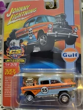 Johnny Lightning 1955 Chevy Bel Air Gulf Zinger CS Convention Piece 