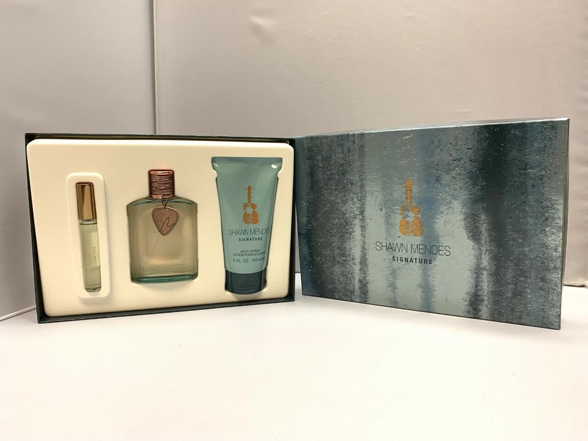 SHAWN MENDES SIGNATURE Perfume 3pc Gift Set 3.4 oz 100 mL New in Box Unisex