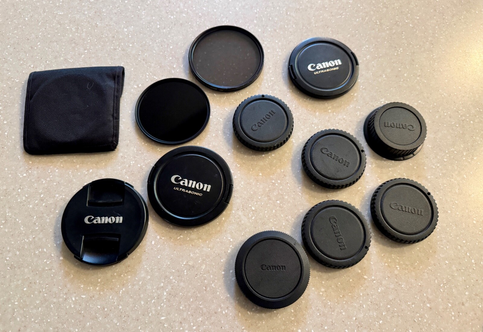 LOT Canon EOS Lens Cap E77 E82 E77II USM 77mm 82mm Genuine Canon