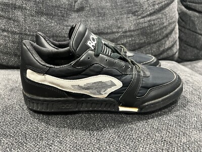 Vtg. 90s KangaROOS Roos Football Turf Cleats Sz. 12 Black White