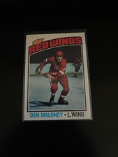 Dan Maloney 1976 Topps Hockey Card NRMT-MT Red Wings 101 PWE