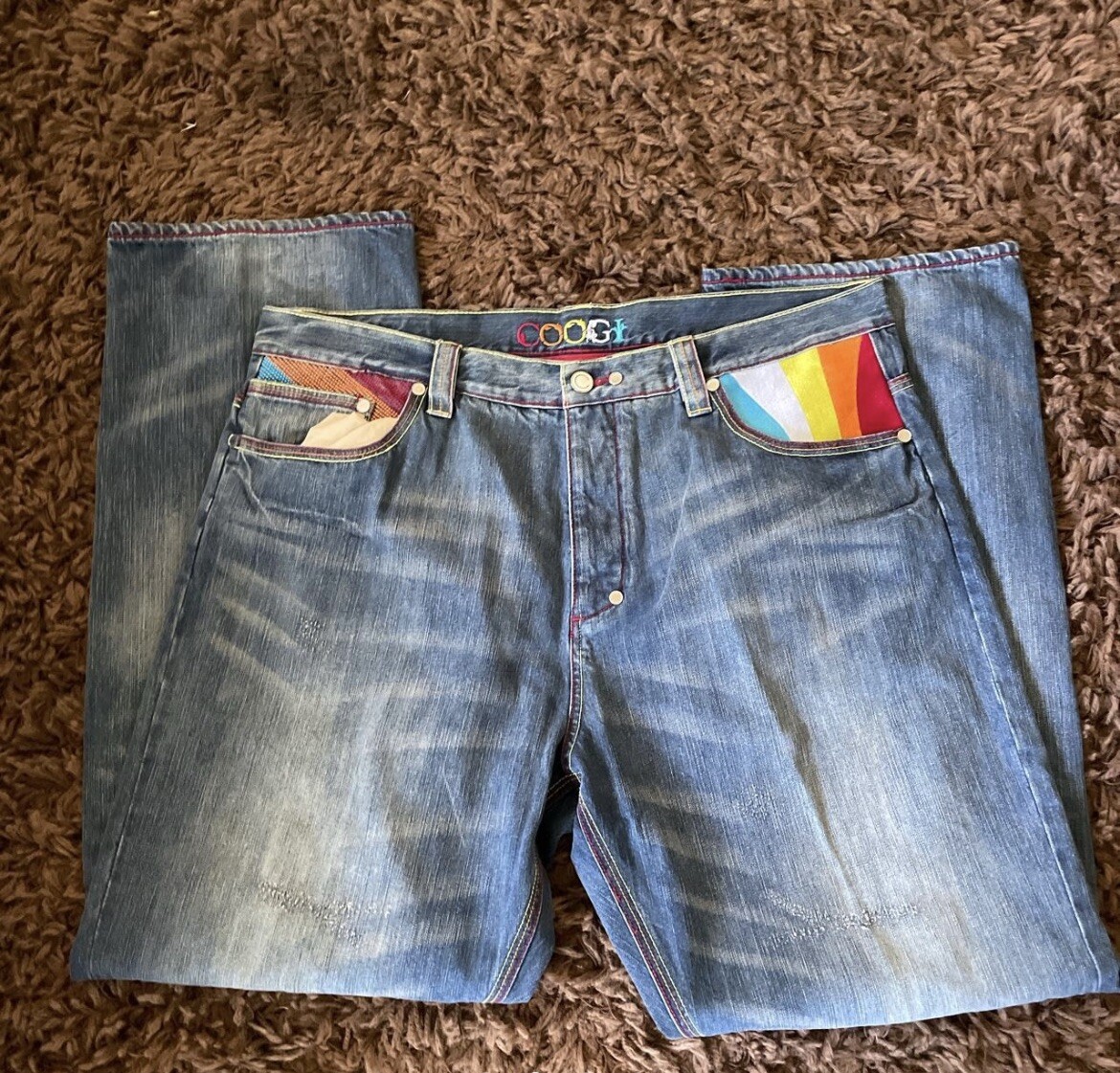 Coogi Embroidered Jeans size 44w35L | eBay
