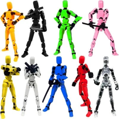 9er/set T13 Action Figure, Titan 13 Action Figure Robot 3D Printed Action DIY