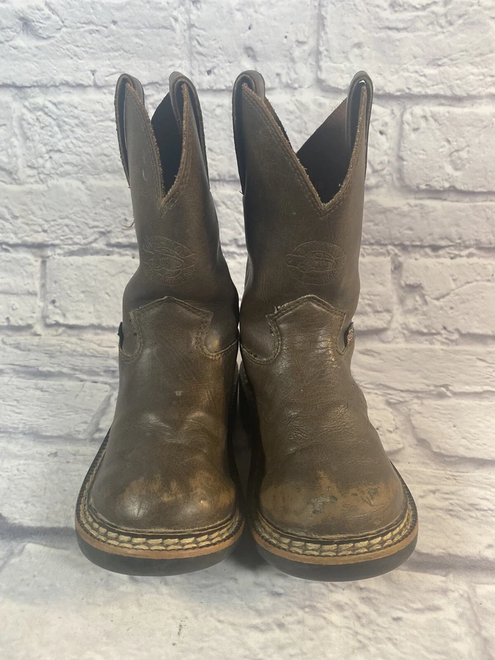 Botas de Vaquero Justin Gypsy Puntera Cuadrada Marrón Jr Juvenil 4444JR Talla Us 8.5 D Foto 3 de 4