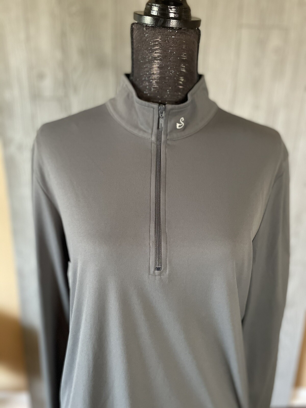 Swannies Gray Pullover Polyester Jacket Womens Si… - image 3