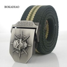 Military Canvas Jeans Belt - Tactical Army Waistband Buckle Unisex Fashion Belts