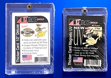 PRO MOLD SEALED 1-SCREW DOWN MEMORABILIA CARD 110 PT  & THICKER 80 CARD SET