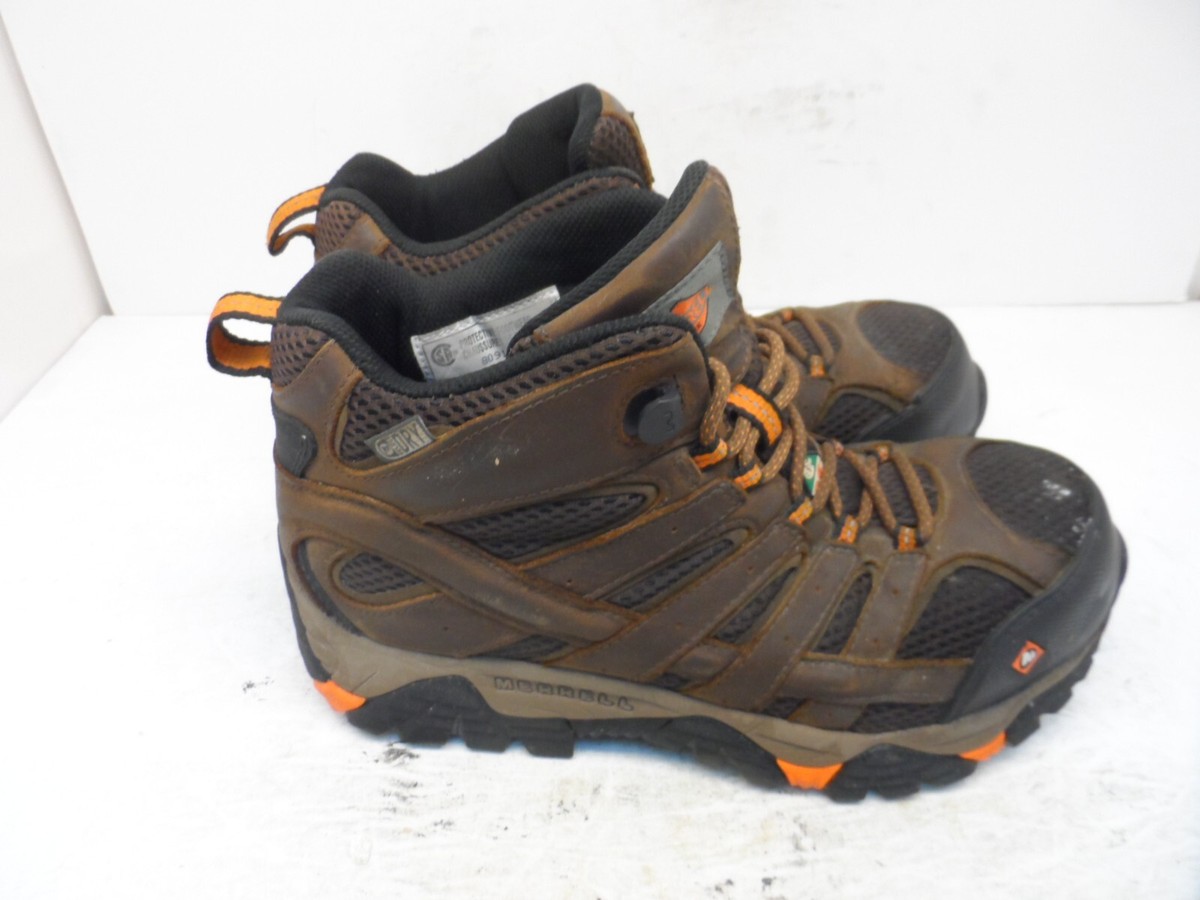 Merrell Mens Moab 2 Ventilator Mid Waterproof Comp Toe CSA Work Boot Brown 7W Merrell Mens Moab 2 Ventilator Mid Waterproof Comp Toe CSA  main image 3