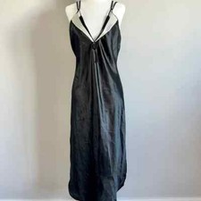 Vintage Satin Long Maxi Lingerie Gown Slip Small
