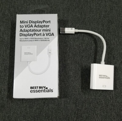 Best Buy Essentials Mini DisplayPort Thunderbolt to VGA Adapter BE
