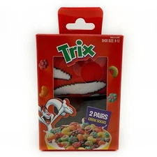 Trix Cereal Crew Socks Mens Womens Rabbit Fruit Colorful Novelty Gift Set