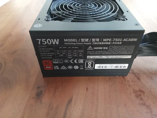 Cooler Master MWE 750 Bronze V2 – 750W ATX Netzteil – Kaufdatum 06/2024