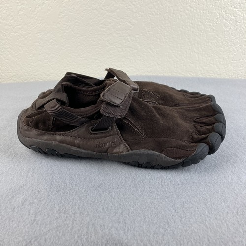 Vibram Fivefinger Shoes Womens 42 Brown Suede Leather KSO Trek Barefoot Trail