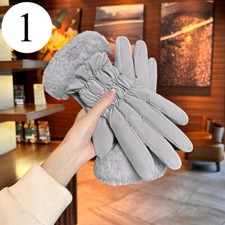 Femme Coupe-Vent Gants Ecran Tactile Chaud Rembourré Gants Hiver Extérieur