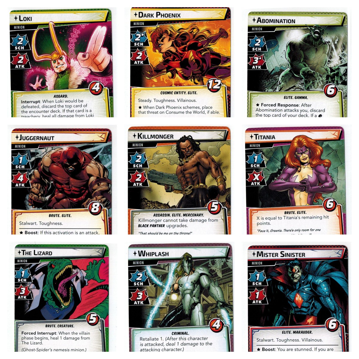 Marvel Champions LCG: Hero Nemesis Set Replacement Game Modular