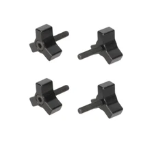 4Pcs CAMVATE Tiny M4 Thumbscrew Knob 15mm Thread Length Aluminum Wingnut