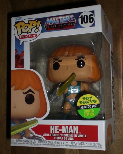 Funko Pop #106 HE-MAN - TOY TOKIO San Diego 2022 Limited Edition - MOTU