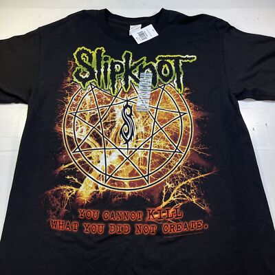 NEW NWT SLIPKNOT Heavy Metal Rock CONCERT TOUR T SHIRT Mens L You