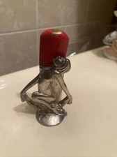 VINTAGE WEIDLICH BROTHERS WB ART DECO KNEELING NUDE LADY CIGARETTE LIGHTER #749