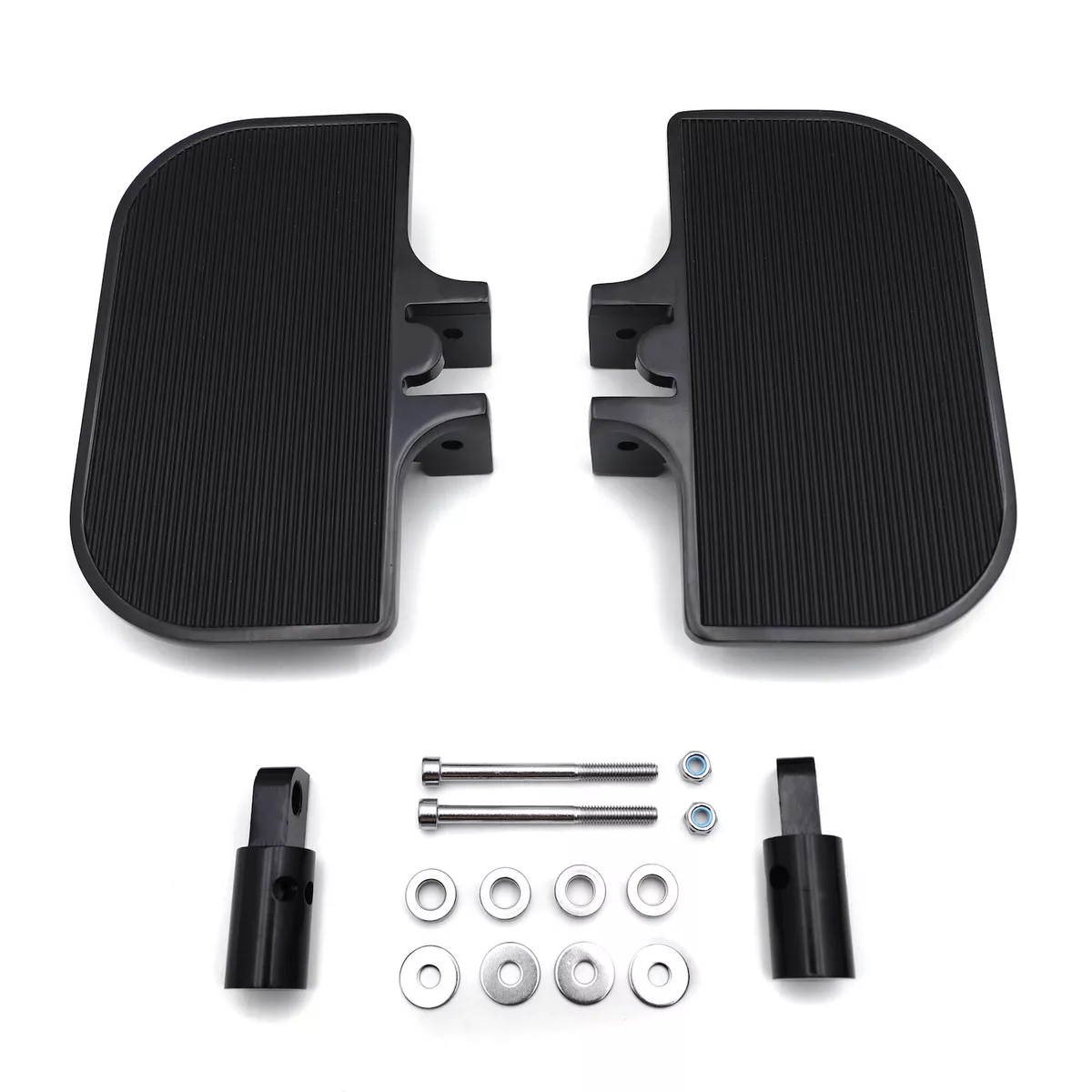 Black Mini Floorboards For Harley Dyna Fat Bob Low Rider Street Bob Super Glide