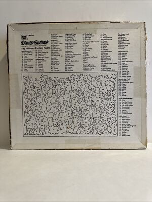 Disney Fantasy Characters 300 Extra Large Pieces Whitman 1981