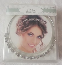 Tiara By Amscan Silvery With Gems New Factory Sealed
