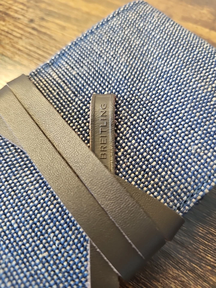 Authentic Breitling Watch and Strap Blue Storage & Travel Pouch OEM Authentic  - Image 4 of 4