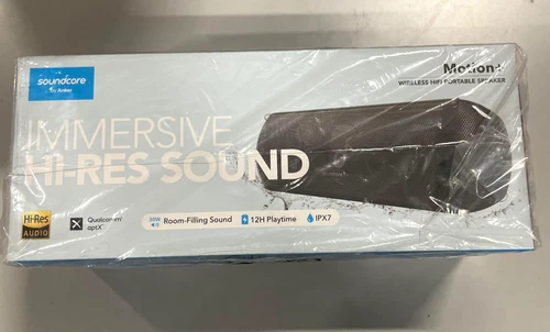 Anker Soundcore Motion+ Bluetooth Speaker Hi-Res Audio 30W IPX7 Waterproof Black