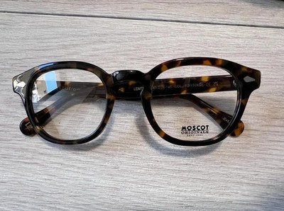 MOSCOT LEMTOSH Round Tortoise Acetate Eyeglasses 49-24-145 Full